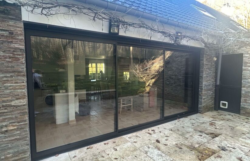 Installation de baie en aluminium