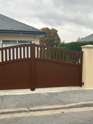 Pose d'un portail en Aluminium modèle Findlay 2