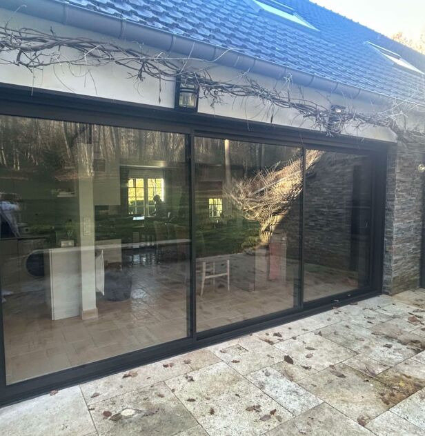 Installation de baie en aluminium